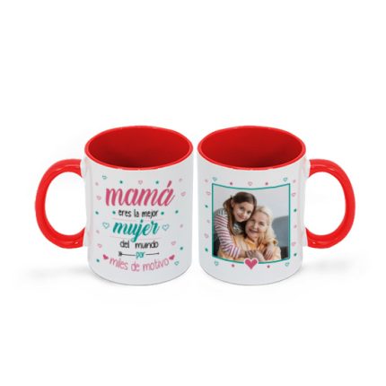 taza-color-rojo-personalida-eres-la-mejor-mujer-mama